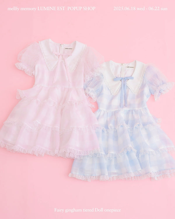 【POPUP SHOP先行販売】Fairy gingham tiered doll ワンピース