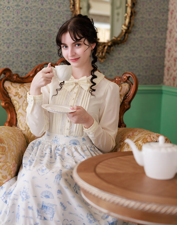 lace ruffle volume tulle skirt／Lolime（Mサイズ・LLサイズ展開）