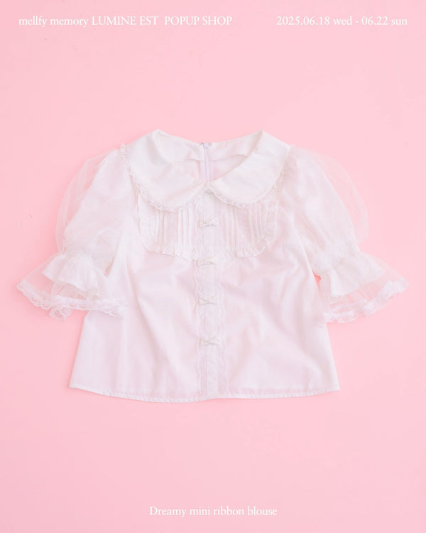 【POPUP SHOP先行販売】Dreamy mini ribbon ブラウス