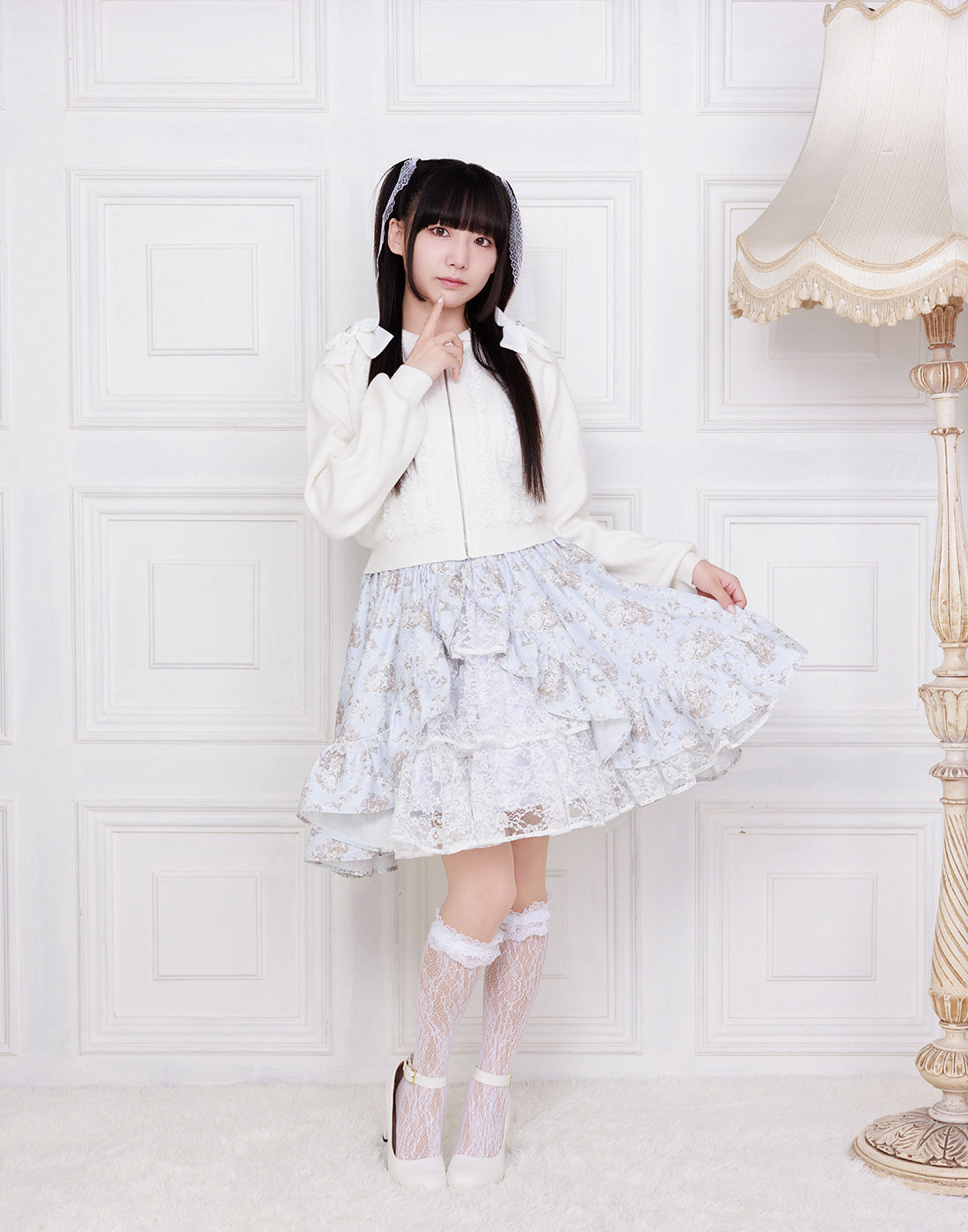 【10月発送】Princess Rococo Rose lace スカート