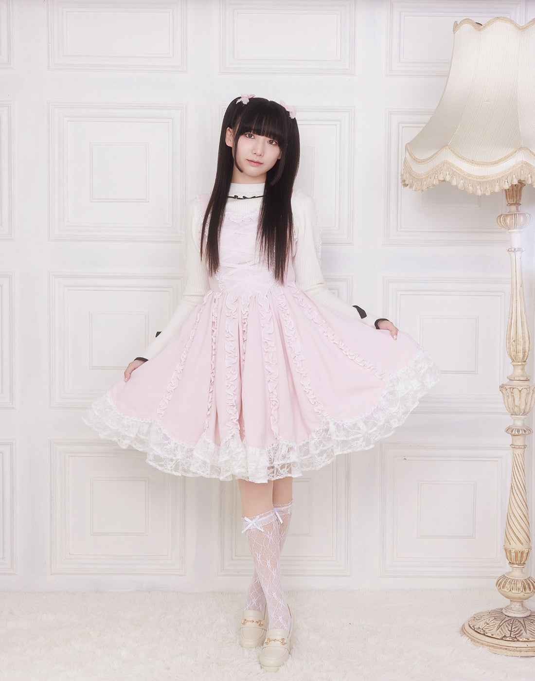 【10月発送】Lace up corset princess girl ワンピース