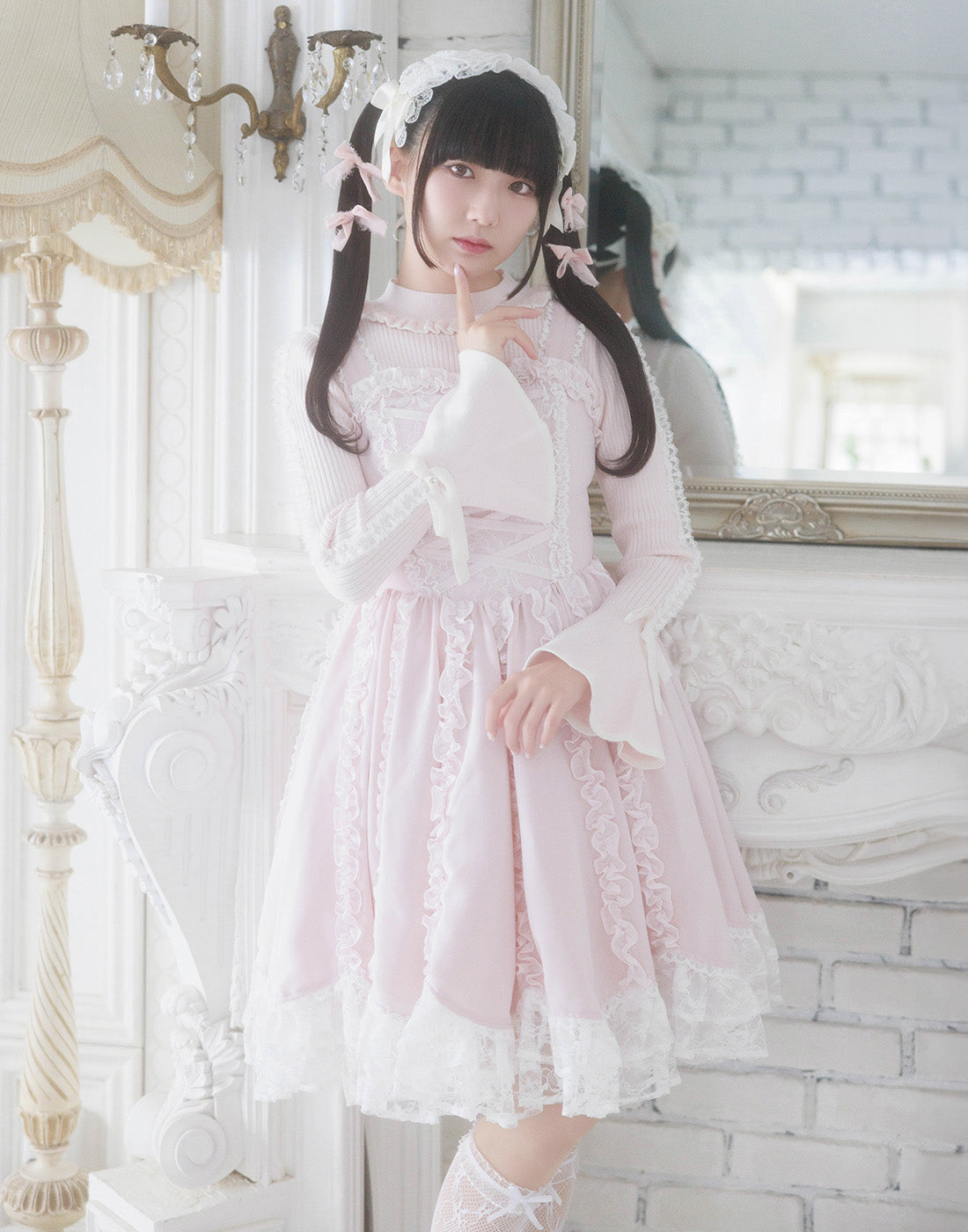 【10月発送】Lace up corset princess girl ワンピース