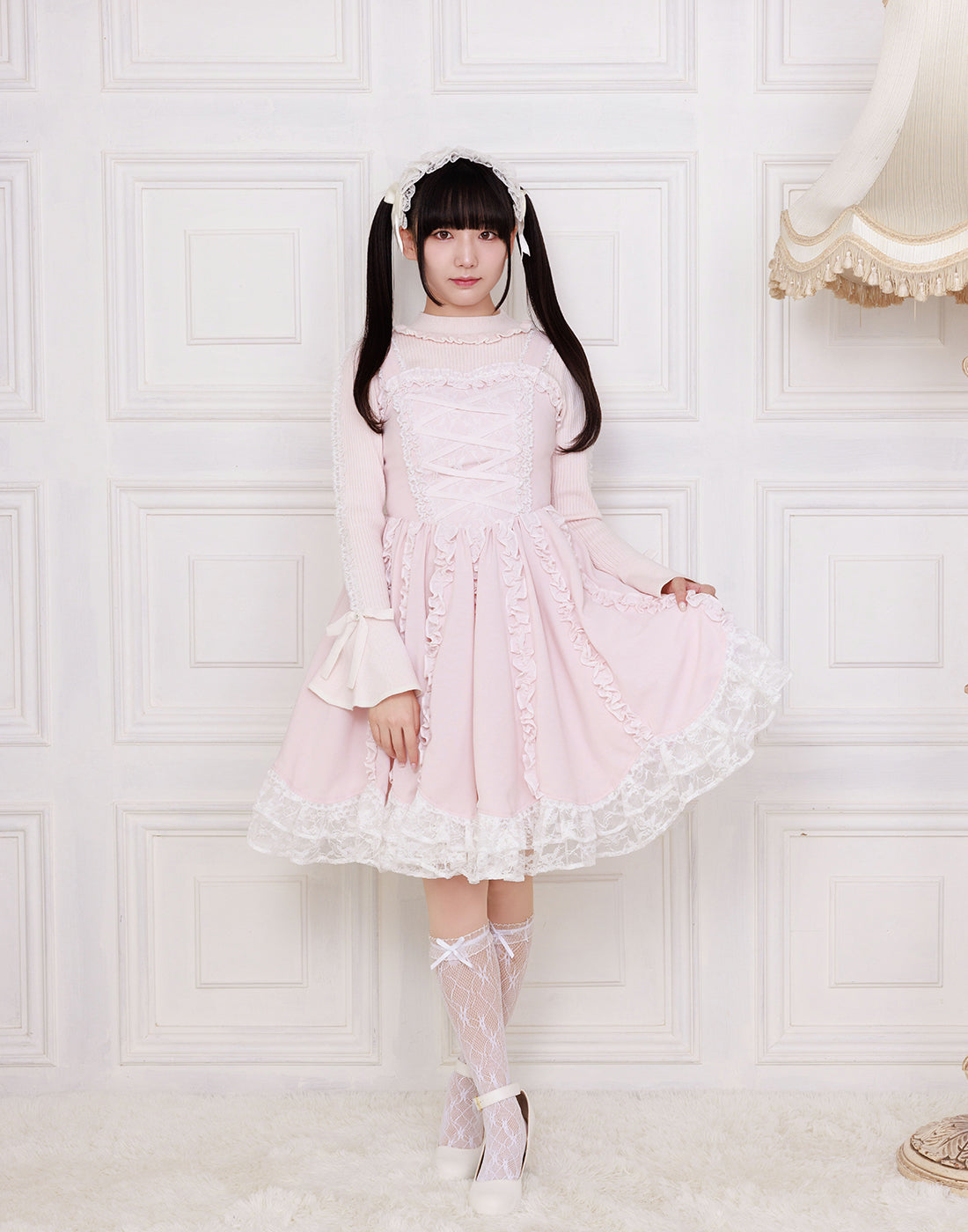 【10月発送】Lace up corset princess girl ワンピース