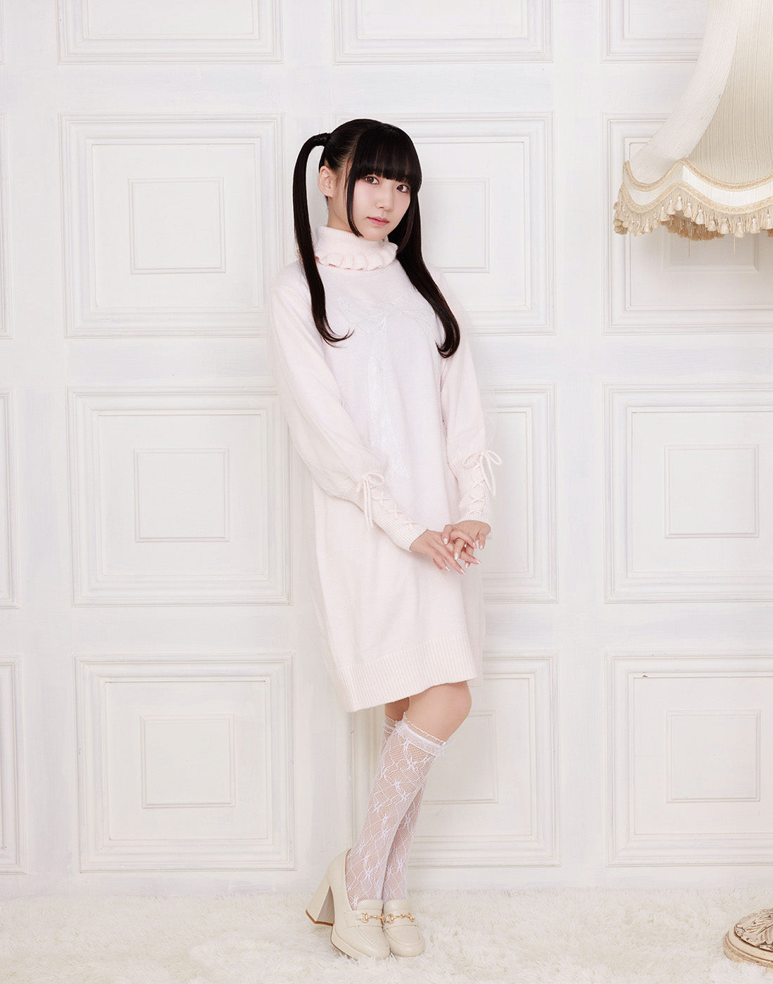 【10月発送】Beloved ribbon knit ワンピース