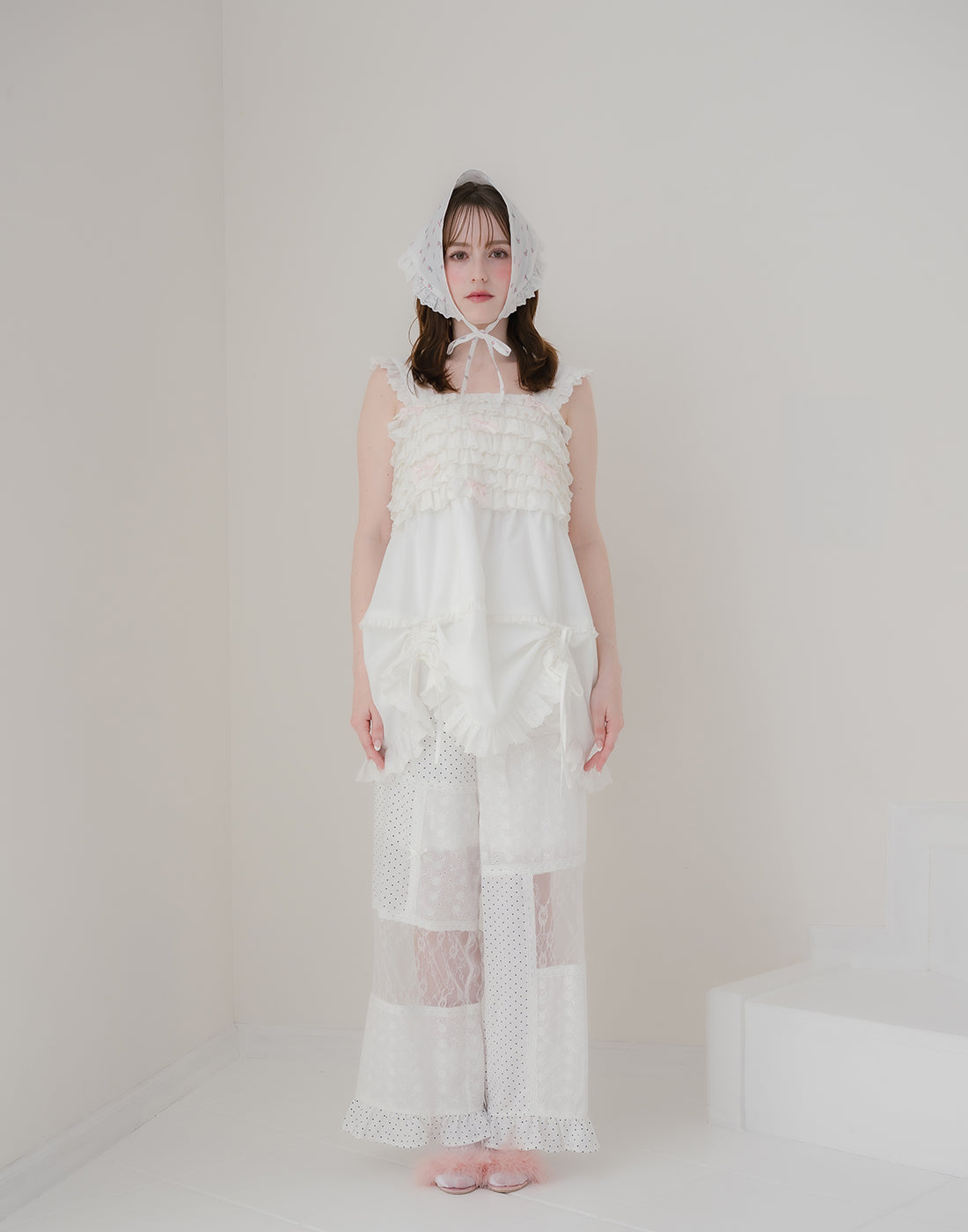 ワンピース Frill mini dress (Ivory) Fairy Frill Mini Dress（ミニワンピース）｜ALLISON BROWN