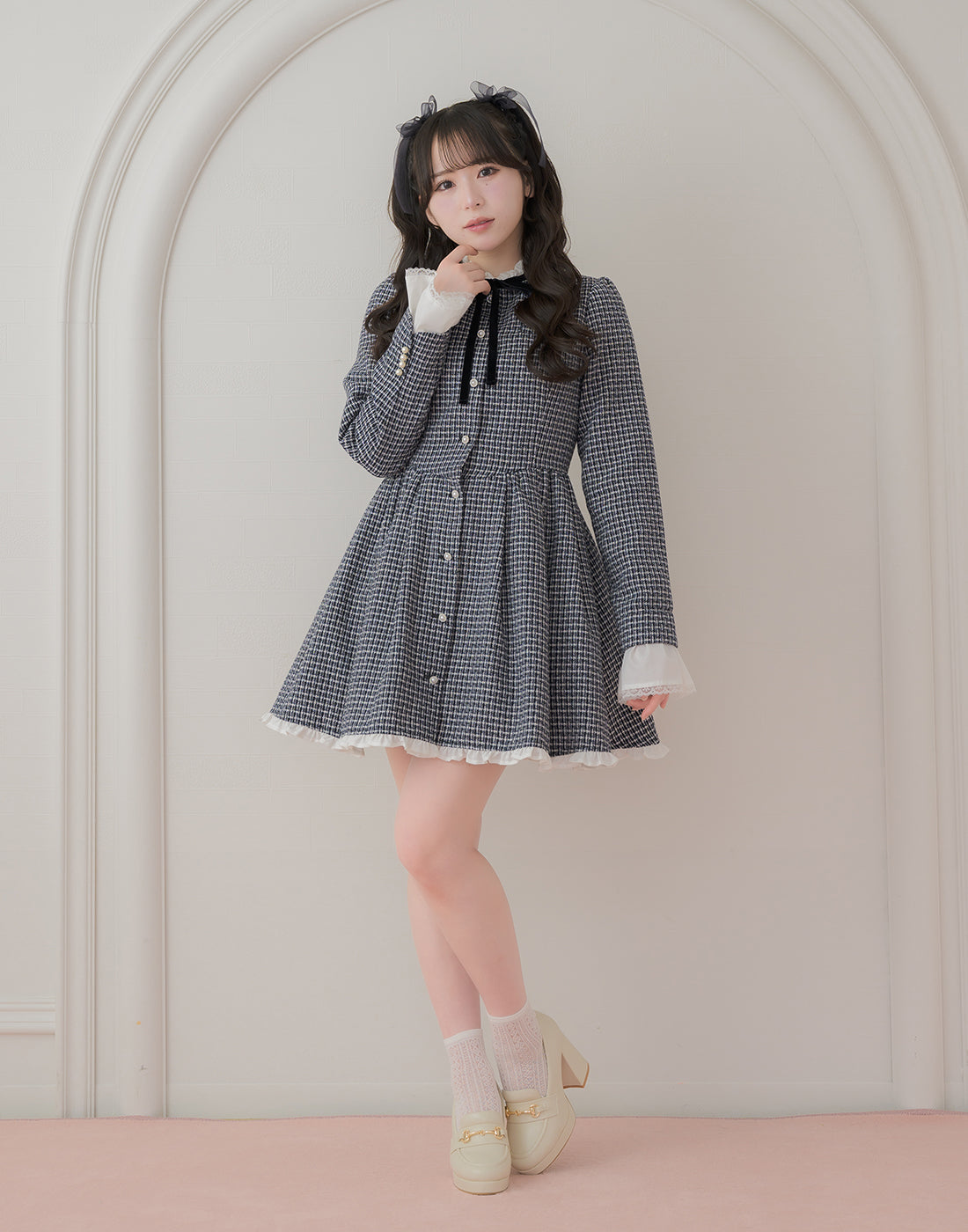 Love and classy tweed ワンピース