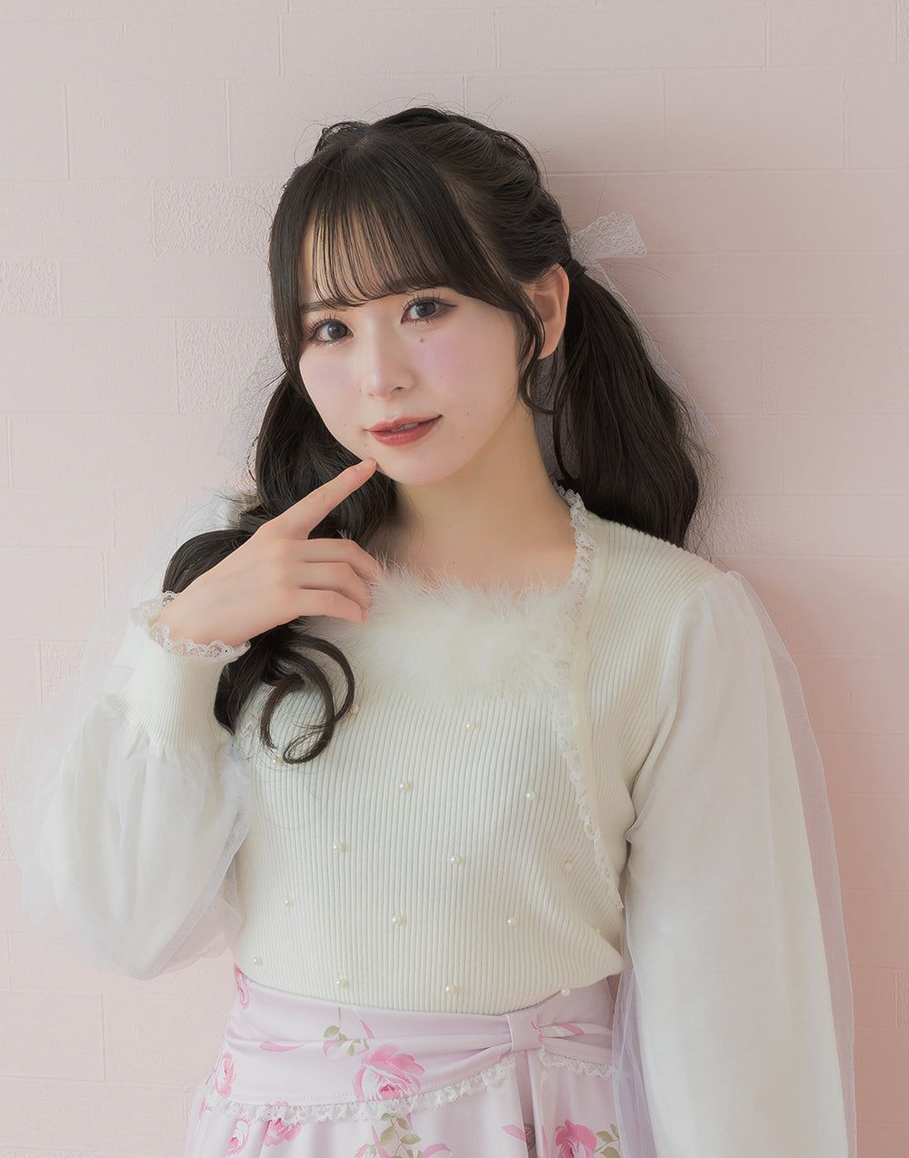 Fairy swan bolero-like ニットトップス – mellfy memory