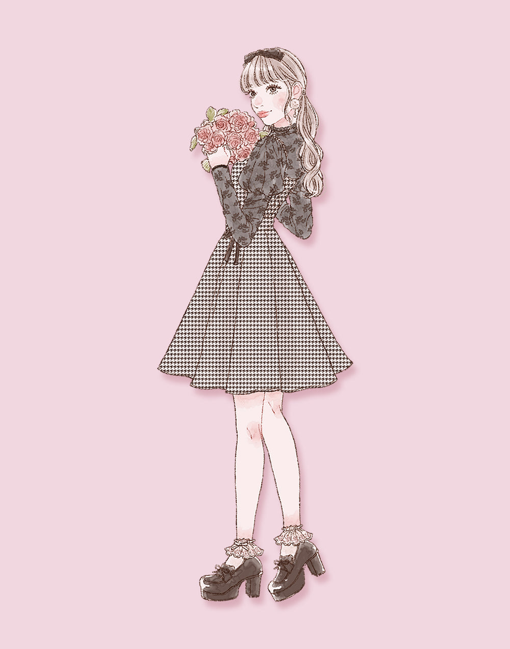 Check and ribbon waltz ワンピース – mellfy memory 