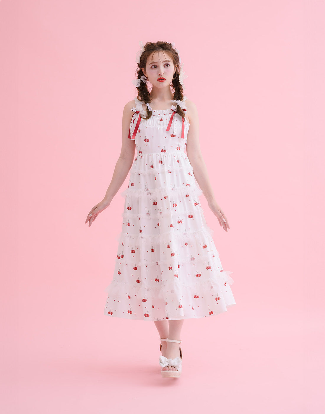 Sweet cherry long ワンピース – mellfy memory