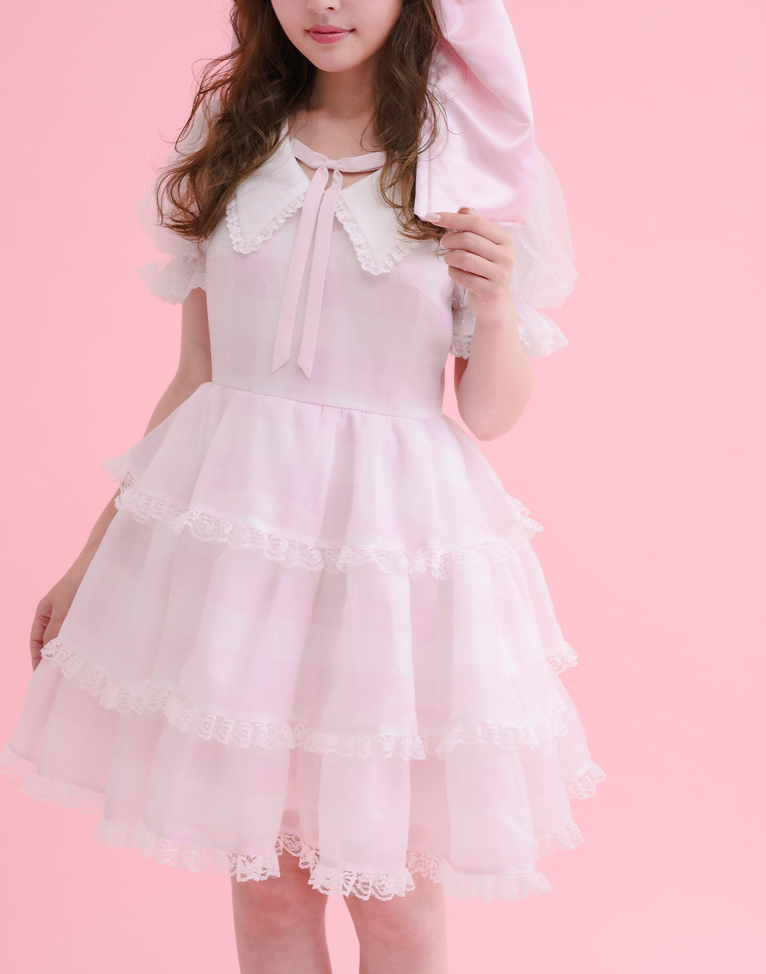 Fairy gingham tiered doll ワンピース – mellfy memory