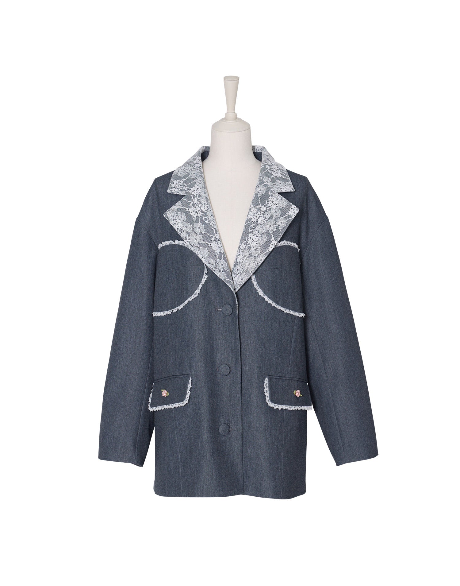 treat urself Retro lace jacket グレー treat urself Retro lace jacket グレー