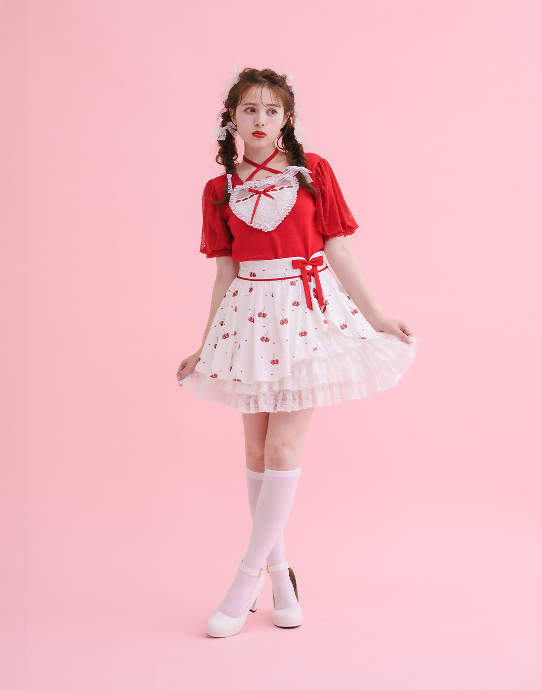 スカート Mellfy memory Heart frill skirt スカート Mellfy memory Heart frill skirt Heart frill skirt