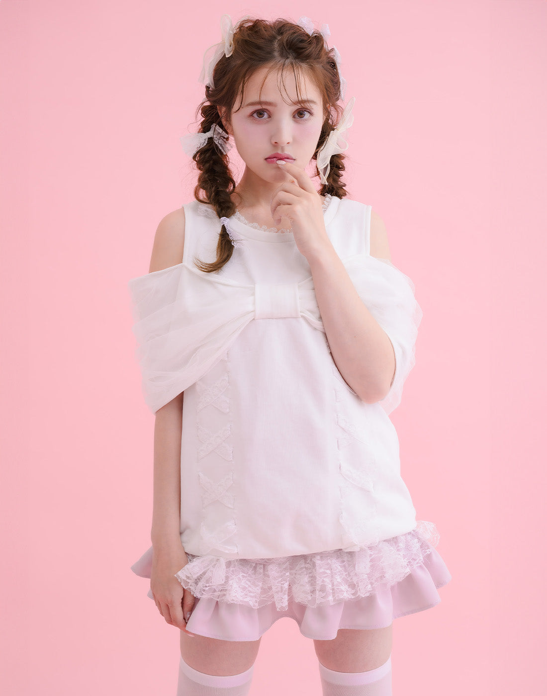 mellfy memory メルフィーメモリー ピンク M mini スカート Lace tutu drawers mini スカート – mellfy memory