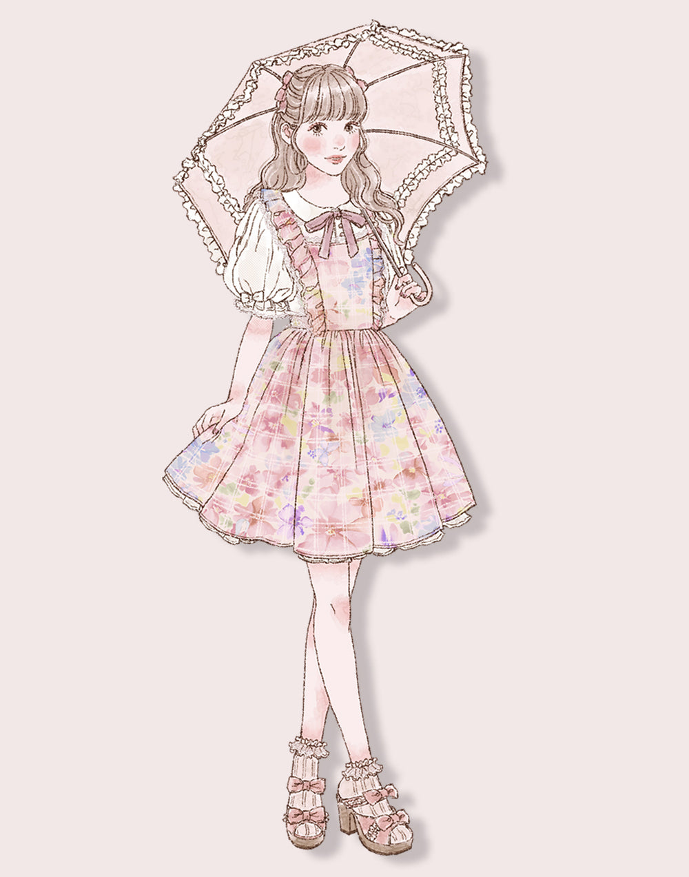 Floral Butterfly Dollyワンピース – mellfy memory
