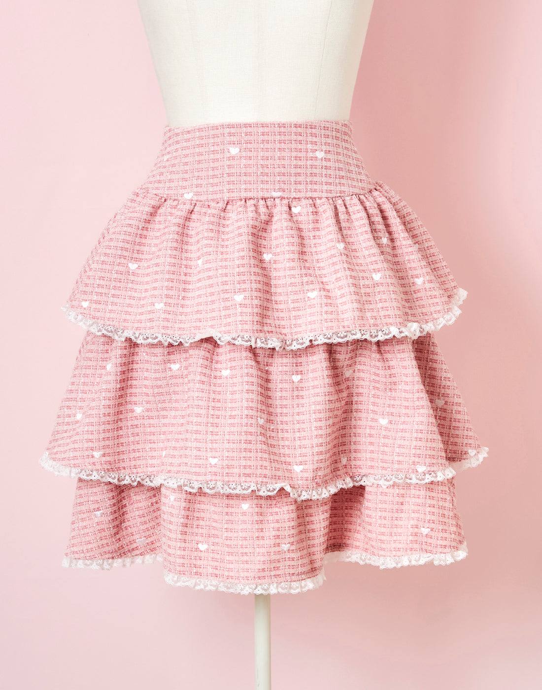 Fancy Heart tweedスカート