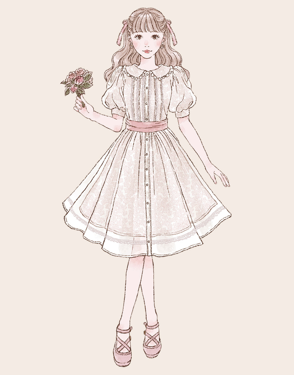 Feeling of love laceワンピース ＜選べる着丈＞ – mellfy memory